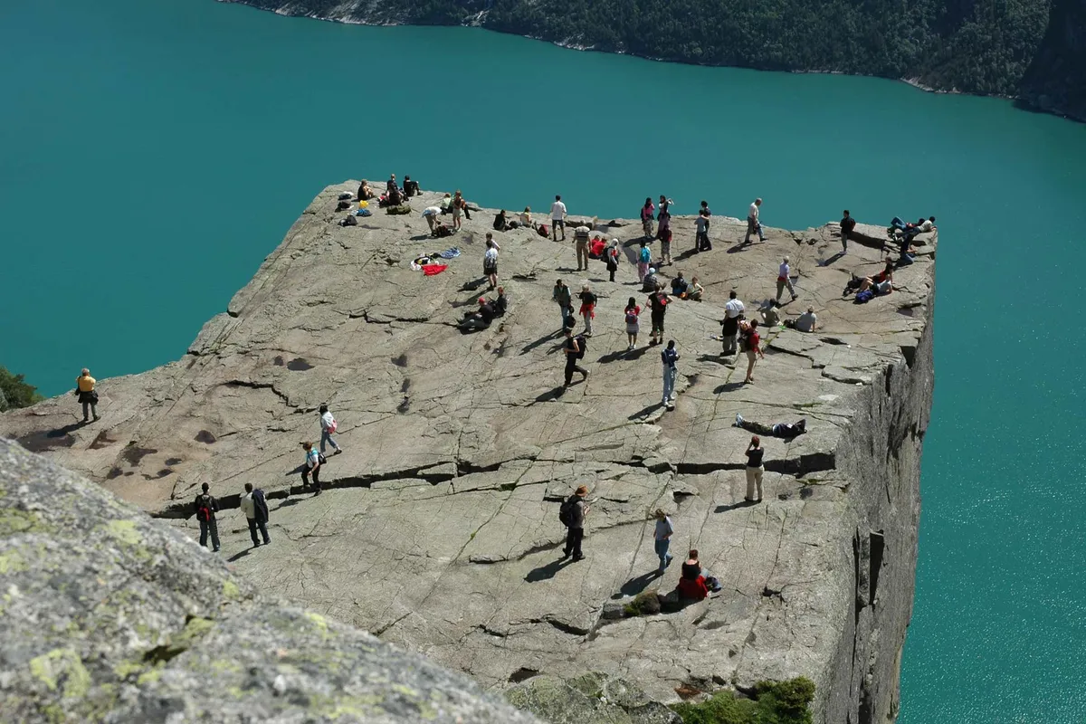 Preikestolen over Lysefjorden